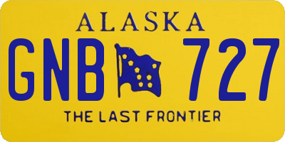 AK license plate GNB727