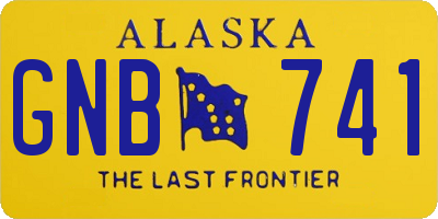 AK license plate GNB741