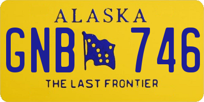 AK license plate GNB746