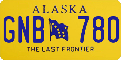 AK license plate GNB780