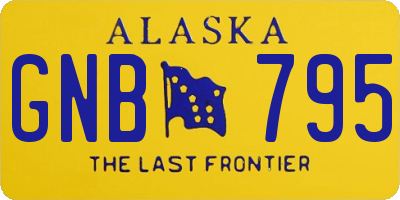 AK license plate GNB795