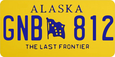 AK license plate GNB812