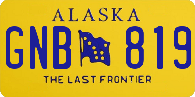 AK license plate GNB819