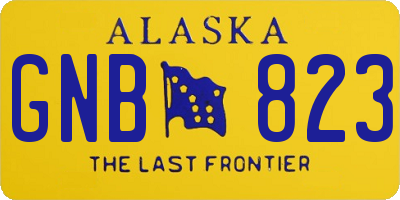 AK license plate GNB823