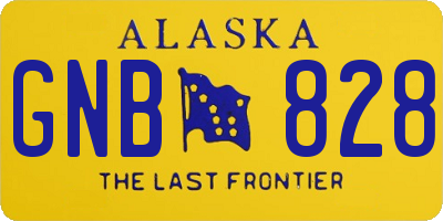AK license plate GNB828