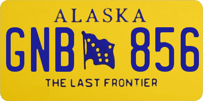 AK license plate GNB856