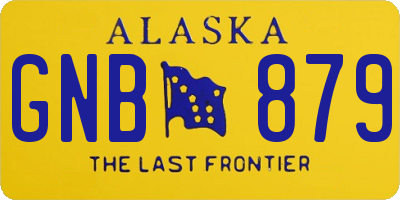 AK license plate GNB879