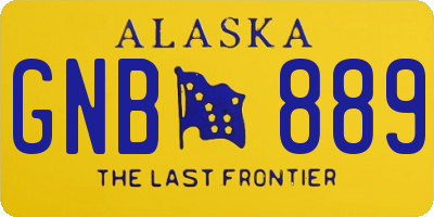 AK license plate GNB889