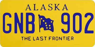 AK license plate GNB902