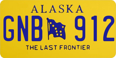 AK license plate GNB912