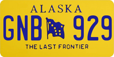 AK license plate GNB929