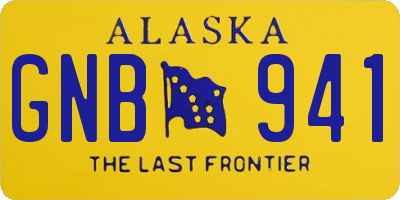 AK license plate GNB941