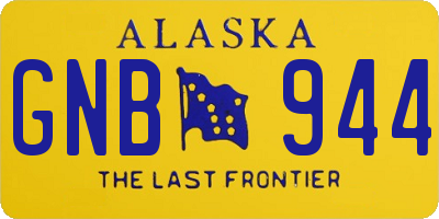 AK license plate GNB944