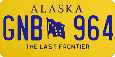 AK license plate GNB964