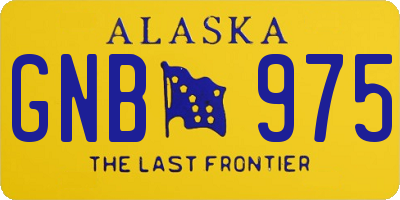 AK license plate GNB975