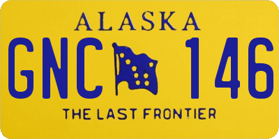 AK license plate GNC146