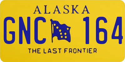 AK license plate GNC164