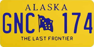 AK license plate GNC174