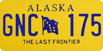 AK license plate GNC175