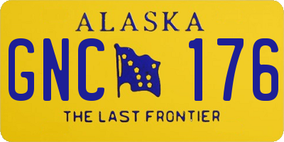 AK license plate GNC176