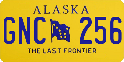 AK license plate GNC256