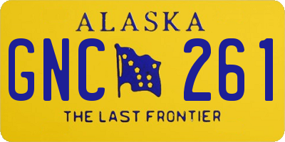 AK license plate GNC261