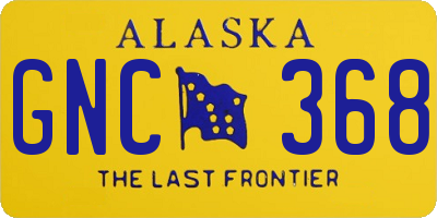 AK license plate GNC368