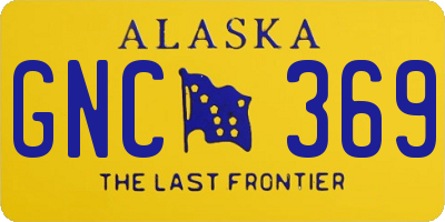 AK license plate GNC369