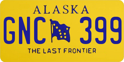 AK license plate GNC399