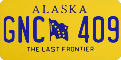AK license plate GNC409