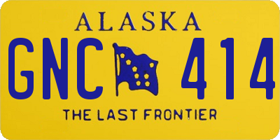 AK license plate GNC414