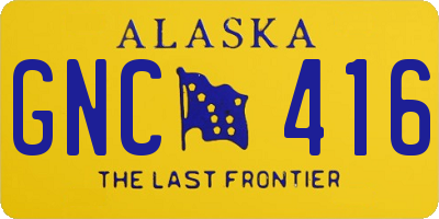 AK license plate GNC416