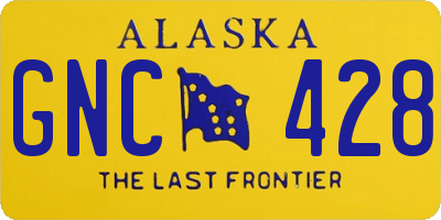AK license plate GNC428