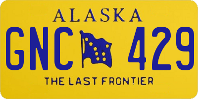 AK license plate GNC429
