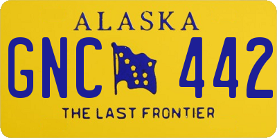 AK license plate GNC442