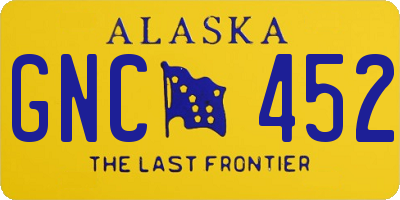 AK license plate GNC452