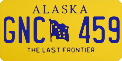 AK license plate GNC459