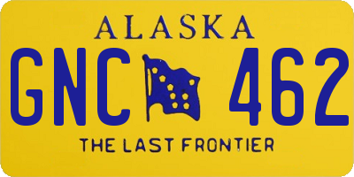 AK license plate GNC462