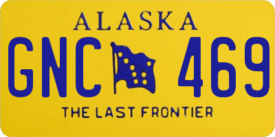 AK license plate GNC469