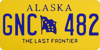 AK license plate GNC482