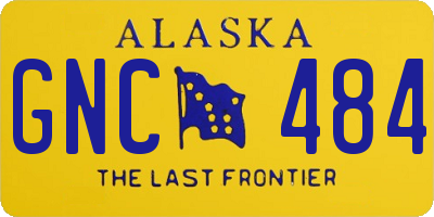 AK license plate GNC484