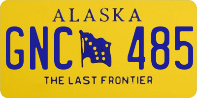 AK license plate GNC485