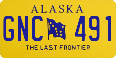 AK license plate GNC491