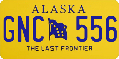 AK license plate GNC556