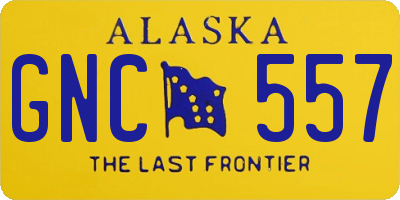 AK license plate GNC557