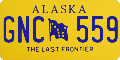 AK license plate GNC559