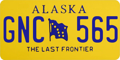 AK license plate GNC565