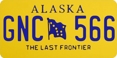 AK license plate GNC566