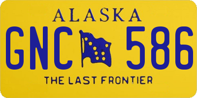 AK license plate GNC586