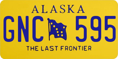AK license plate GNC595
